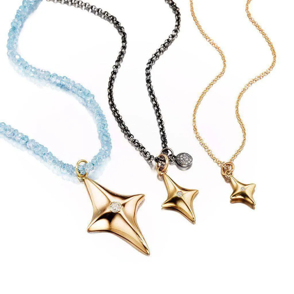 14k Gold Star Pendant Necklace