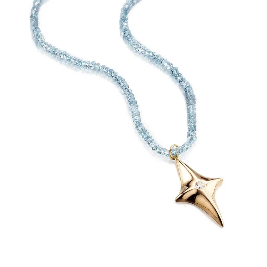 14k Gold Star Pendant Necklace