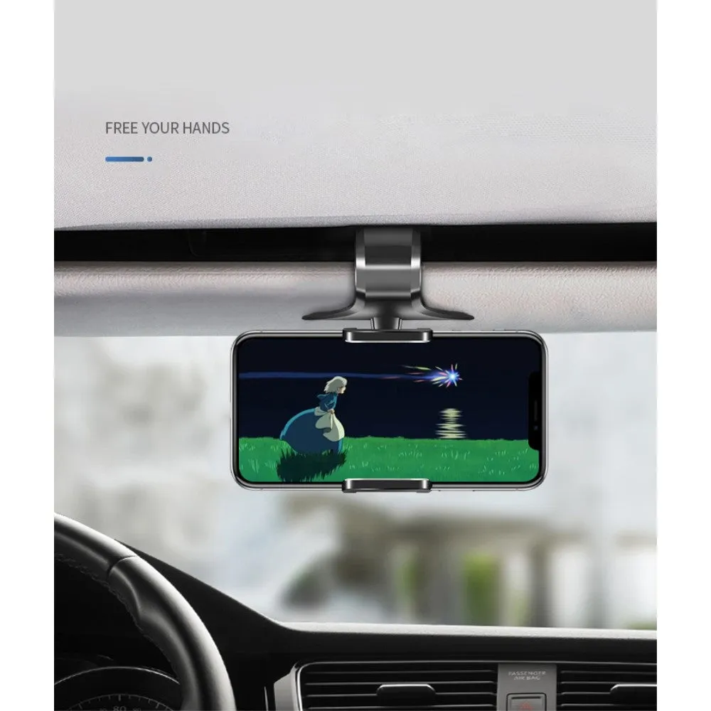 3 in 1 Car GPS Smartphone Holder: Dashboard / Visor Clamp   AC Grid Clip for Gresso Regal Gold - Black
