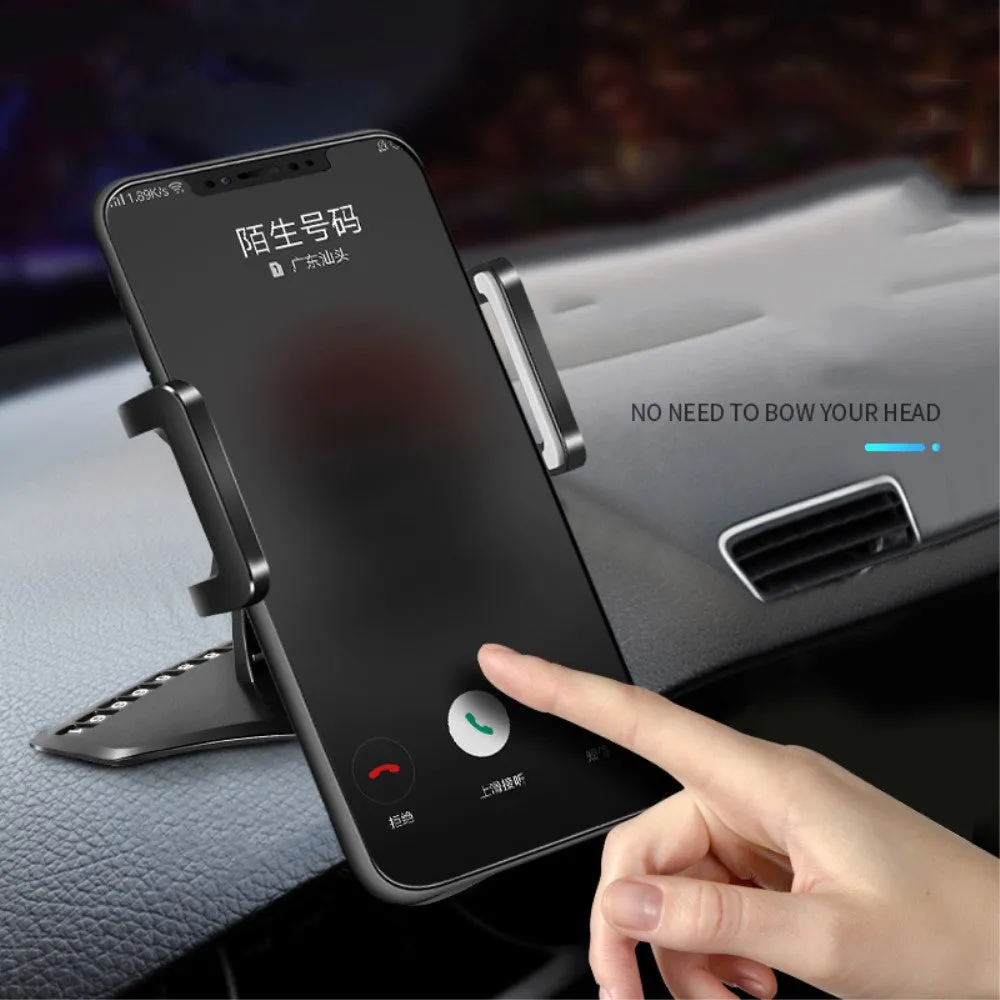 3 in 1 Car GPS Smartphone Holder: Dashboard / Visor Clamp   AC Grid Clip for Gresso Regal Gold - Black