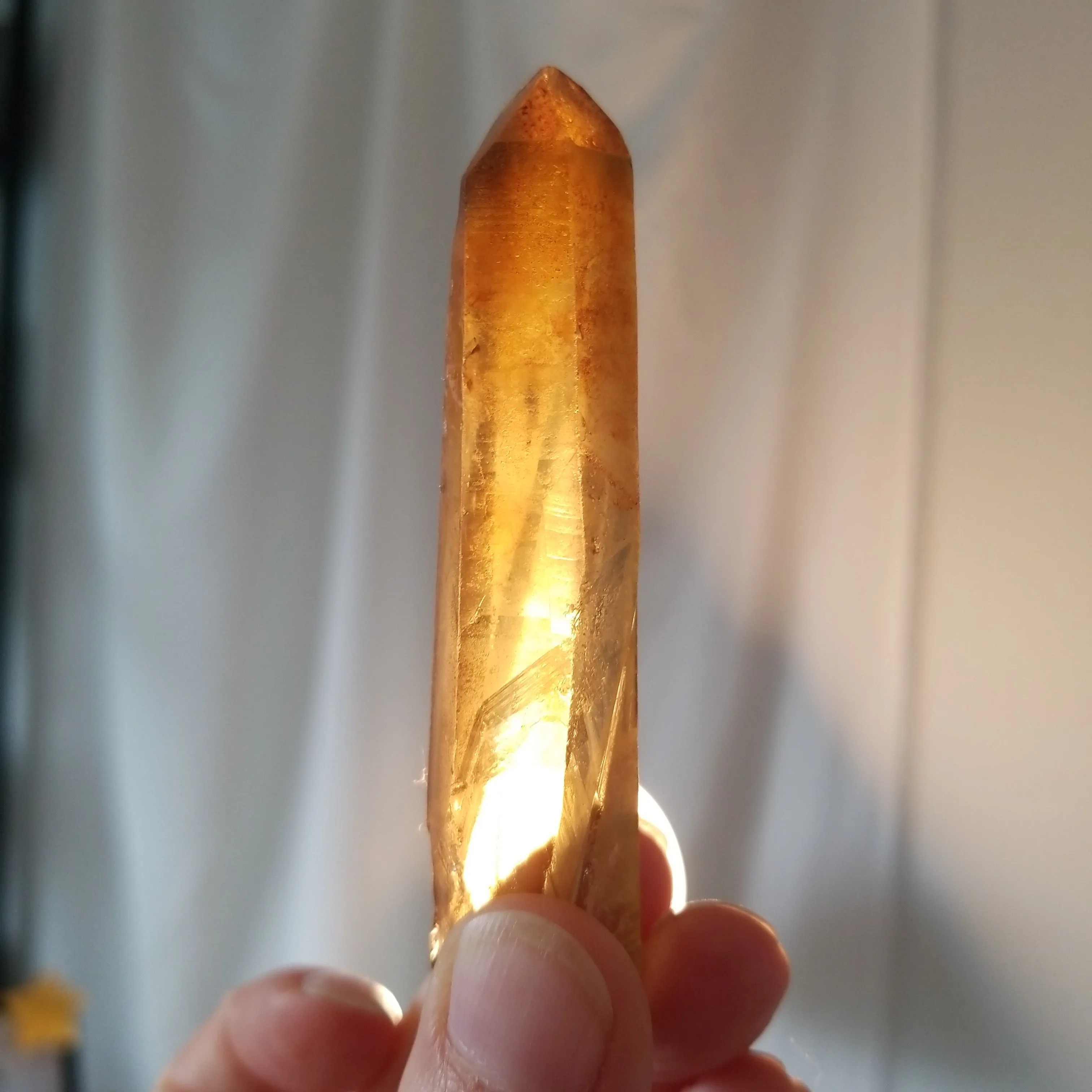 Bulk lot of 6 Natural Citrine, Citrine Quartz From Mansa, Zambia, Citrine Points