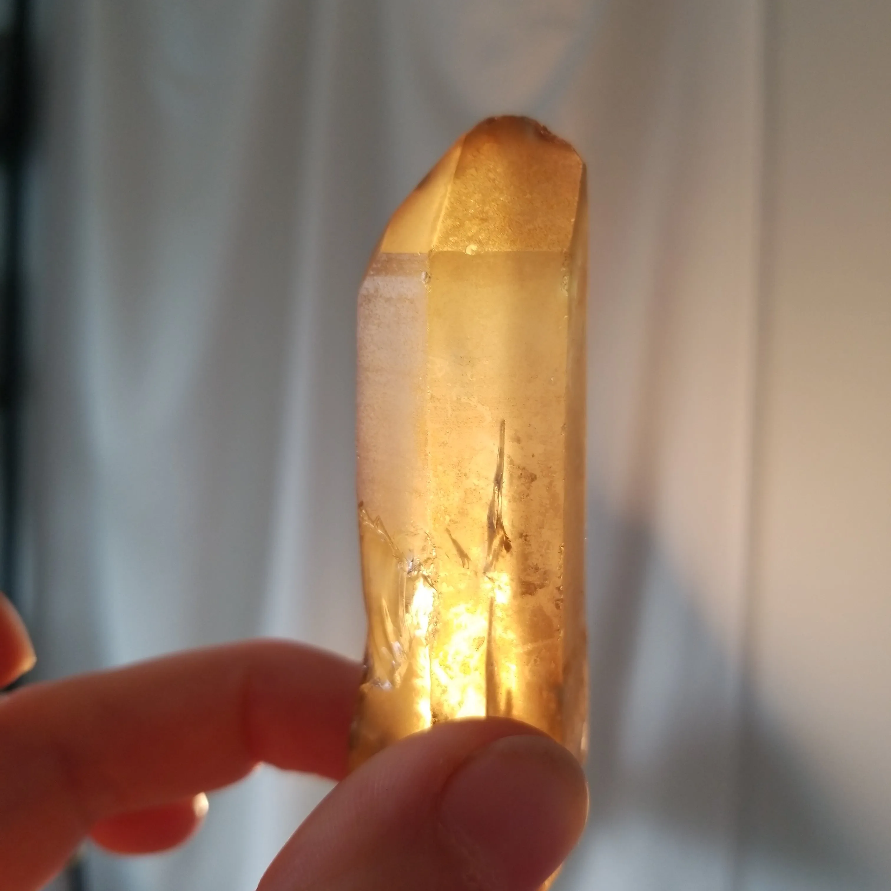 Bulk lot of 6 Natural Citrine, Citrine Quartz From Mansa, Zambia, Citrine Points