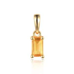 Citrine Pendant - Yellow Gold - NTP2064CIT-9YG