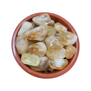 Citrine tumbled stones