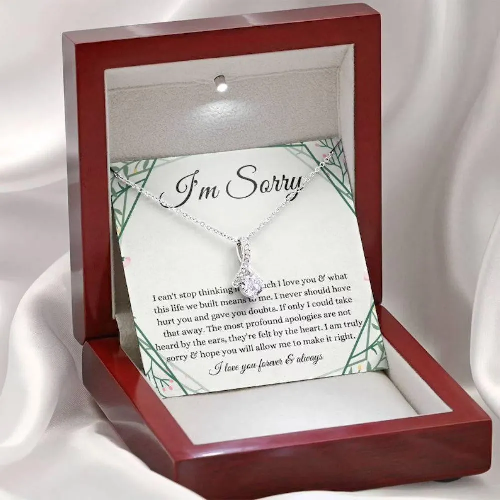 Girlfriend Necklace, Wife Necklace, I’m Sorry Necklace Apology Gift, Gift For Wife, Girlfriend