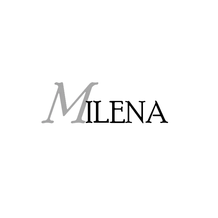 MILENA Gold Necklace with White Topaz