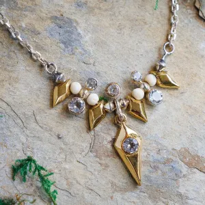 North Necklace with White Topaz