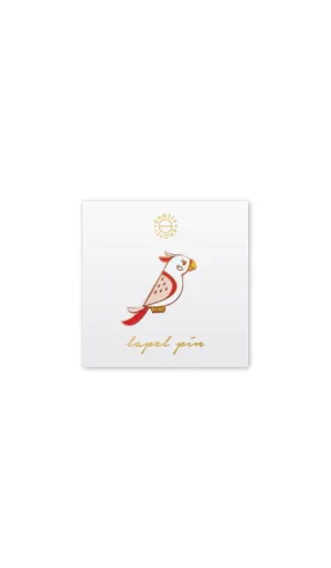 Parrot Lapel Pin