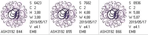 Regal Curls Monogram Letters B