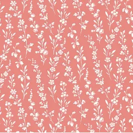 Regal Rose Floral Stripe Pink Yardage