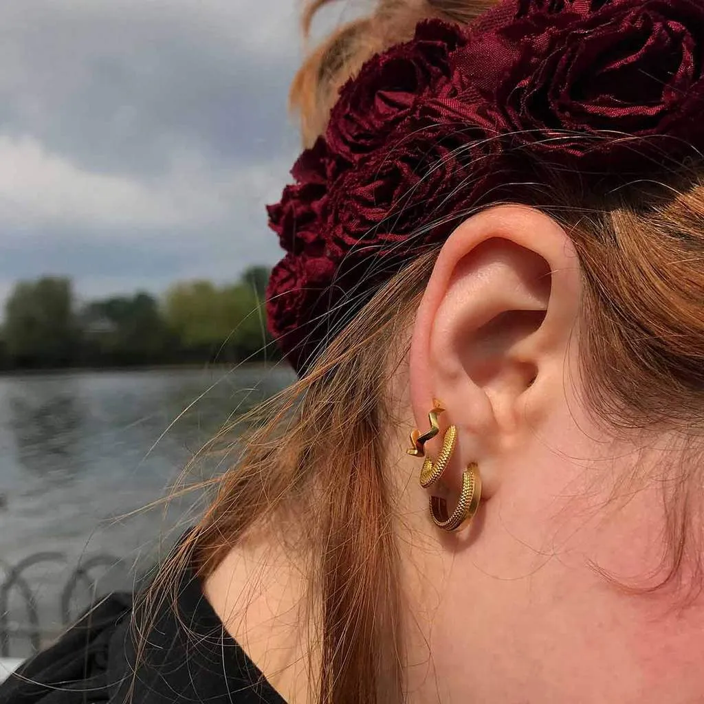 Source Chunky Hoop Earrings