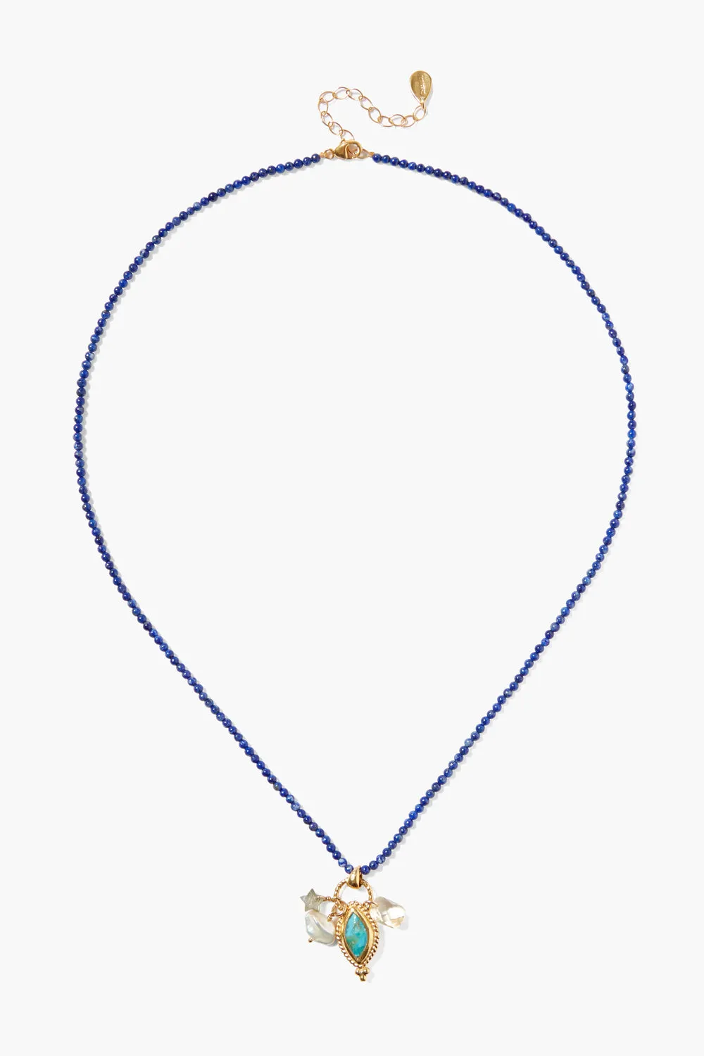 Tavi Charm Necklace Lapis Mix